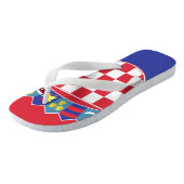 Kroatië Flag Emblem Teenslippers (Schuin)