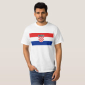Kroatië Flag HR Hrvatska T-shirt (Voorkant volledig)