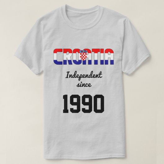 Kroatië Flag Independence Celebration T-shirt (Design voorkant)