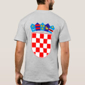 Kroatië Flag Independence Celebration T-shirt (Achterkant)