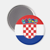 Kroatië Flag Magnet (Voorkant / Achterkant)