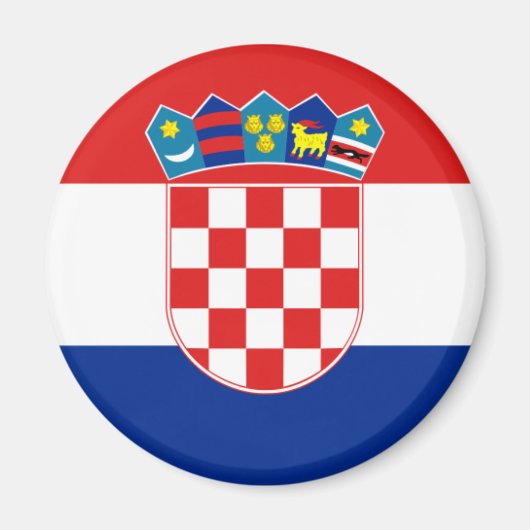 Kroatië Flag Magnet (Voorkant)