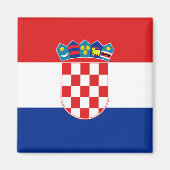 Kroatië Flag Magnet (Voorkant)