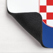 Kroatië Flag Mousepad Muismat (Hoek)