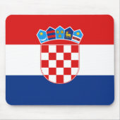 Kroatië Flag Mousepad Muismat (Voorkant)