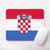 Kroatië Flag Mousepad Muismat (Met muis)