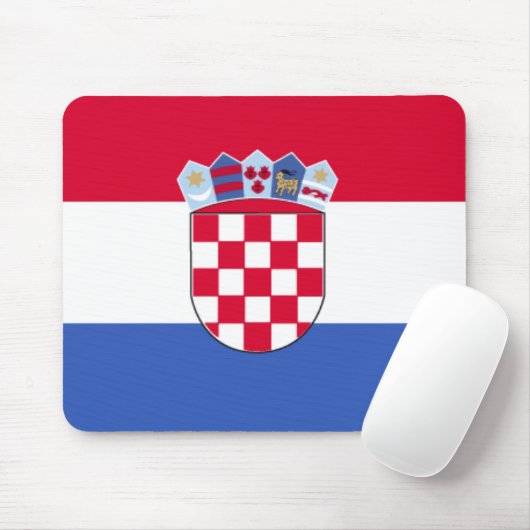 Kroatië Flag Mousepad Muismat (Met muis)