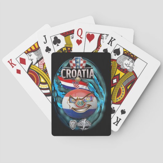Kroatië-GBall Pokerkaarten (Achterkant)