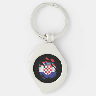 Kroatië Gekopieerde vlag Sleutelhanger