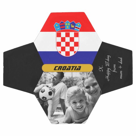 Kroatië Gepersonaliseerd, Vlag, Foto Voetbal (Enkel)