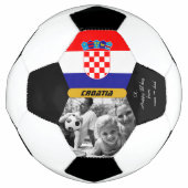 Kroatië Gepersonaliseerd, Vlag, Foto Voetbal (Voorkant)