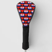 Kroatië Golf Love Heart Patriotic Kroatisch Golfheadcover (Voorkant)