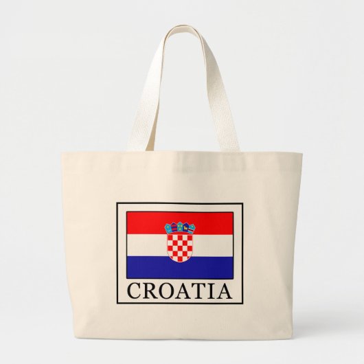 Kroatië Grote Tote Bag (Voorkant)