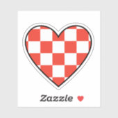 Kroatië Hart Sticker – Patriotisch (Vel)