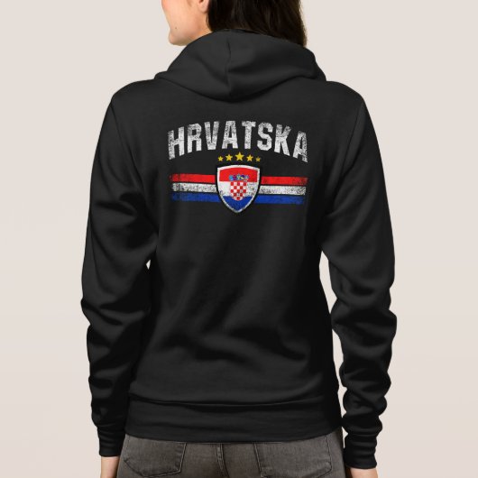 Kroatië Hoodie (Achterkant)