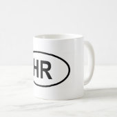 Kroatië "HR" Koffiemok (Voorkant rechts)