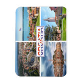 Kroatië | Hrvatska | Adriatisch Zee | Istrië Magneet (Verticaal)