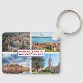 Kroatië | Hrvatska | Adriatisch Zee | Istrië Sleutelhanger (Voorkant)