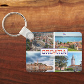 Kroatië | Hrvatska | Adriatisch Zee | Istrië Sleutelhanger (Achterkant)