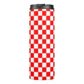 Kroatië | Hrvatska | Geruite Naam Monogram Thermosbeker (Achterkant)