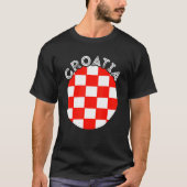 Kroatië Hrvatska Kroatische Pride Kroatische vlag  T-shirt (Voorkant)