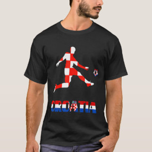 Kroatië Hrvatska Kroatische voetbalspeler Kroatisc T-shirt