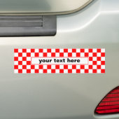 Kroatië | Hrvatska | Monogram gecontroleerde naam Bumpersticker (Op auto)