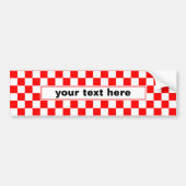 Kroatië | Hrvatska | Monogram gecontroleerde naam Bumpersticker (Voorkant)