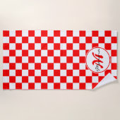 Kroatië | Hrvatska | Monogram gecontroleerde naam Strandlaken (Voorkant)