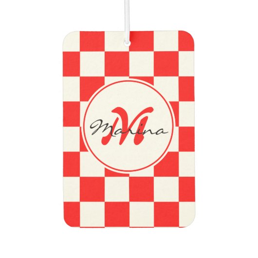 Kroatië | Hrvatska | Naam Monogram Luchtverfrisser (Voorkant)