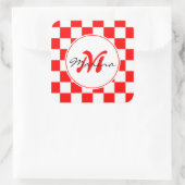 Kroatië | Hrvatska | Naam Monogram Vierkante Sticker (Tas)