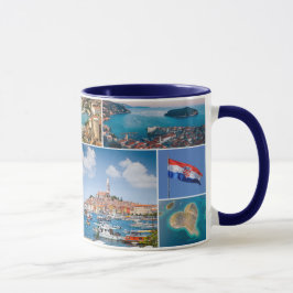 Kroatië | Hrvatska | Reisfotocollage Mok
