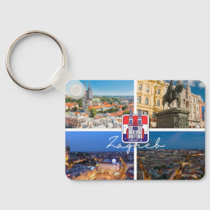 Kroatië   Hrvatska Zagreb     Hoofdstad van Kroati Sleutelhanger
