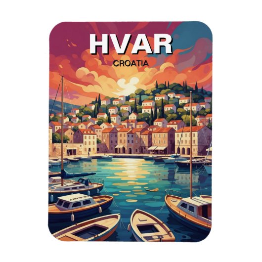 Kroatië Hvar Magneet (Verticaal)