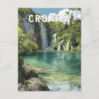 Kroatië Illustratie Reis Kunst Vintage