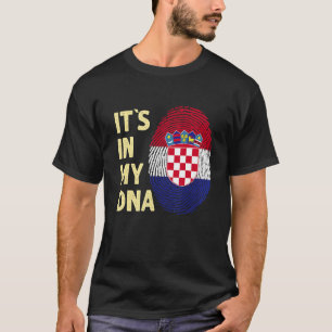 Kroatië in mijn DNA Kroatisch vlaggenteam Kroatië T-shirt