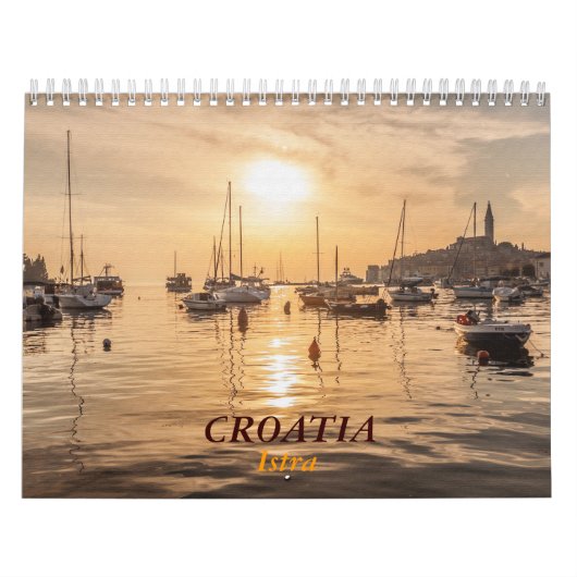 Kroatië Istra Calendar getexturiseerd Kalender (Hoes)