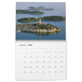 Kroatië Istra Calendar getexturiseerd Kalender (Jan 2026)