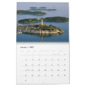 Kroatië Istra Calendar getexturiseerd Kalender (Jan 2027)