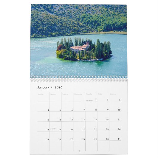 Kroatië Kalender (Jan 2026)