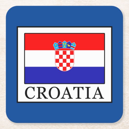 Kroatië Kartonnen Onderzetters (Voorkant)