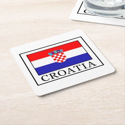 Kroatië Kartonnen Onderzetters (Schuin)