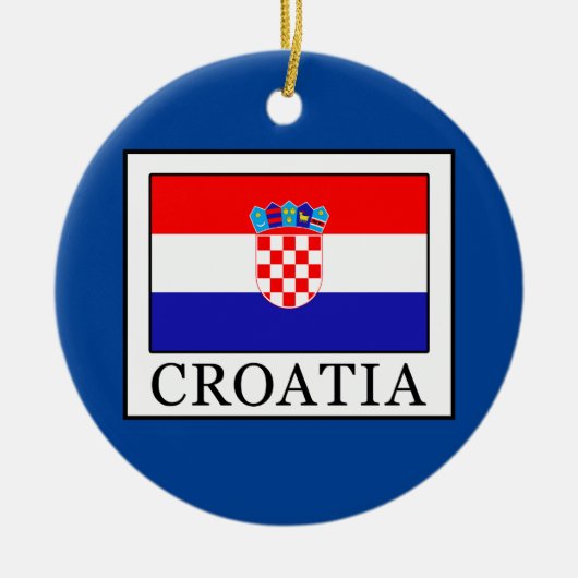 Kroatië Keramisch Ornament (Voorkant)