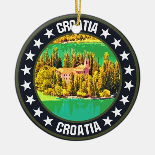 Kroatië Keramisch Ornament (Voorkant)