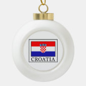 Kroatië Keramische Bal Ornament (Voorkant)