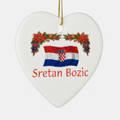 Kroatië Kerstmis Keramisch Ornament (Rechts)