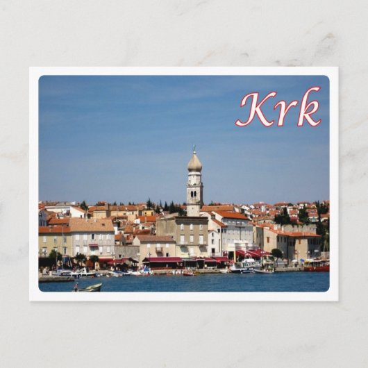 Kroatië - Krk City - Veglia - Briefkaart (Voorkant)