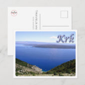 Kroatië - Krk uit Cres - Veglia - Briefkaart (Voorkant / Achterkant)