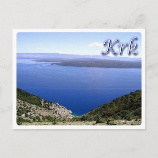 Kroatië - Krk uit Cres - Veglia - Briefkaart (Voorkant)