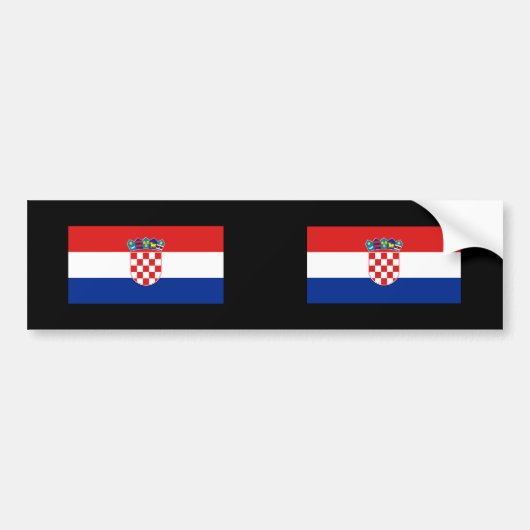 Kroatië, Kroatië Bumpersticker (Voorkant)